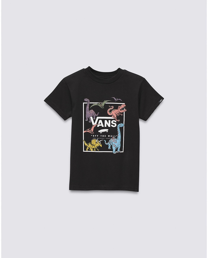 VANS BOYS GLOW DINO TEE - BLACK