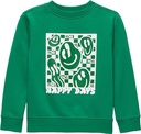 VANS LITTLE KIDS HAPPY DAYS PULLOVER CREWNECK - VERDANT GREEN