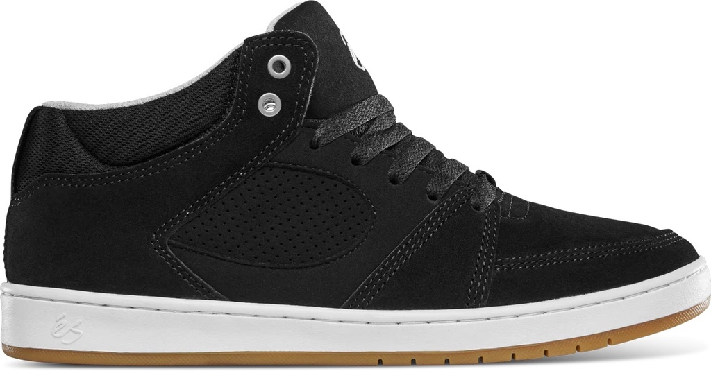 ES ACCEL SLIM MID SHOES - BLACK/WHITE/ SILVER