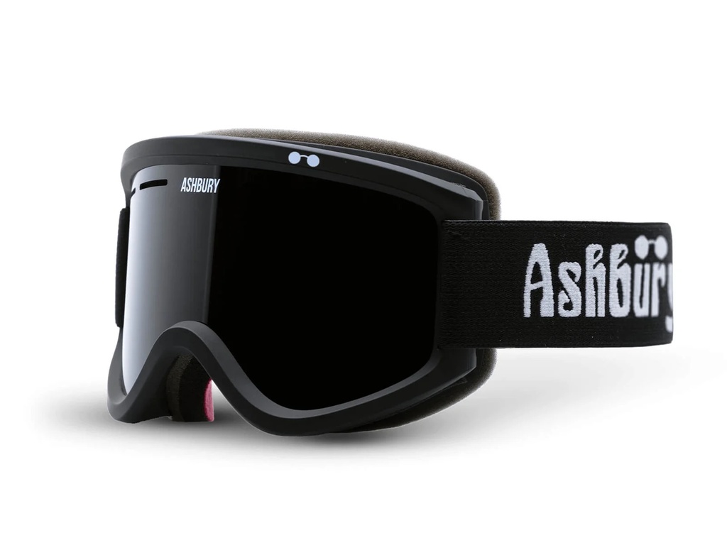 GOGGLE ASHBURY OG BLACK (DARK SMOKE LENS/YELLOW SPARE)			