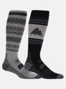 MEN'S BURTON PERFORMANCE LIGHTWEIGHT SOCK 2 PK - TRUE BLACK