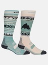 BURTON WOMEN'S PERFORMANCE LIGHTWEIGHT SOCK 2PK -  PETROL GREEN