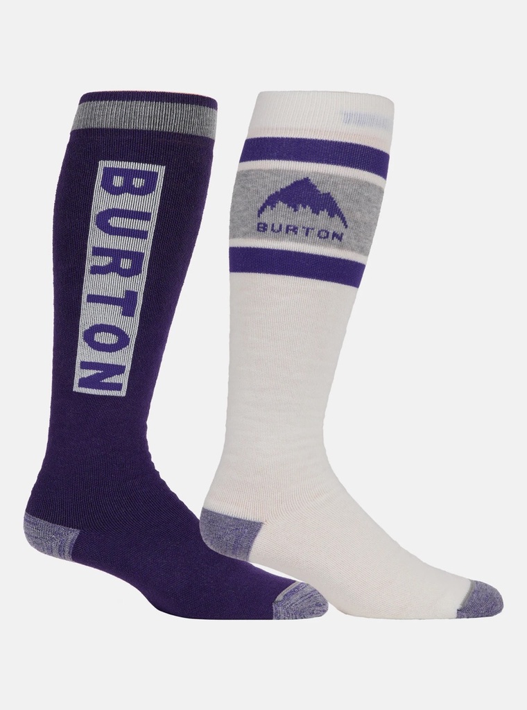 MEN'S BURTON WEEKEND MIDWEIGHT SOCK 2 PK - IMPERIAL PURPLE