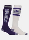 MEN'S BURTON WEEKEND MIDWEIGHT SOCK 2 PK - IMPERIAL PURPLE