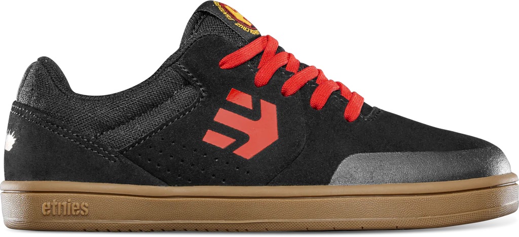 ETNIES MARANA KIDS X SANTA CRUZ SHOES - BLACK/RED/GUM