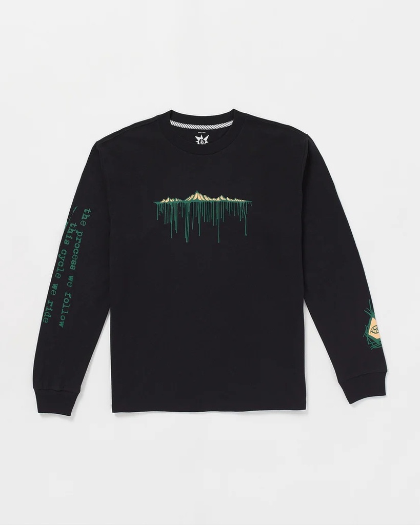LONG SLEEVE T-SHIRT VOLCOM TT B IGUCHI - NOIR