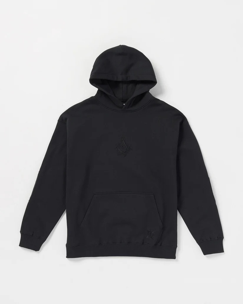 VOLCOM TT B IGUCHI PULL OVER HOODIE - BLACK