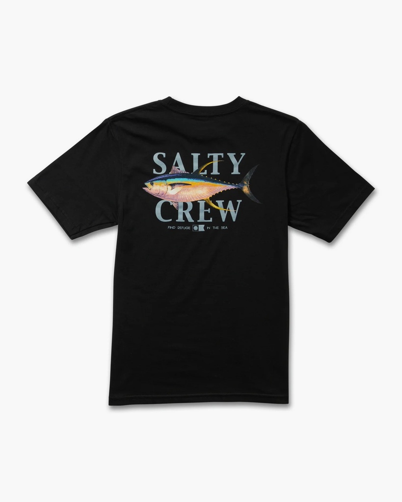 SALTY CREW YELLOWFIN BOYS SHORT SLEEVE TEE - BLACK