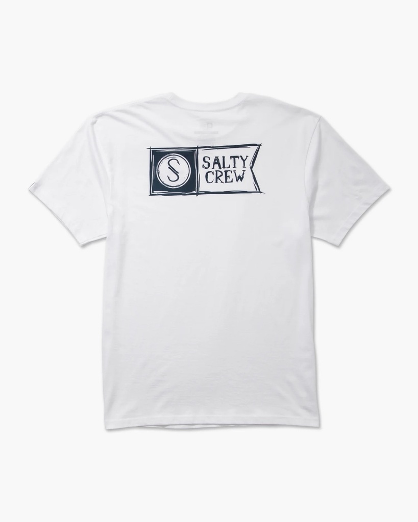 SALTY CREW SKETCHY ALPHA SHORT SLEEVE TEE - WHITE