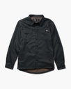 SALTY CREW FATHOM LONG SLEEVE TECH SHACKET - CHARCOAL