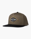 SALTY CREW INFIELD BOYS 5 PANEL HAT - OLIVE/BLACK