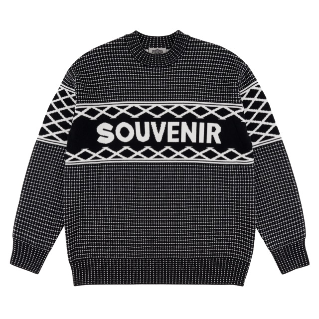 CHANDAIL SOUVENIR JACQUARD SWEATER - NOIR 