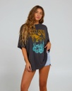 T-SHIRT SALTY CREW BIG WAVE COVER UP POUR FEMME - CHARCOAL