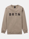 BURTON BRTN CREWNECK SWEATSHIRT - SUMMIT TAUPE