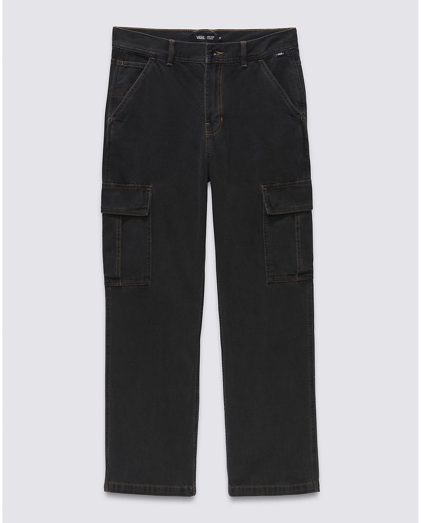 PANTALON VANS SERVICE LOOSE CARGO DENIM -  PAVEMENT BLACK