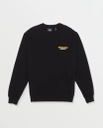 VOLCOM ALLOSTONE CREW SWEATSHIRT - BLACK