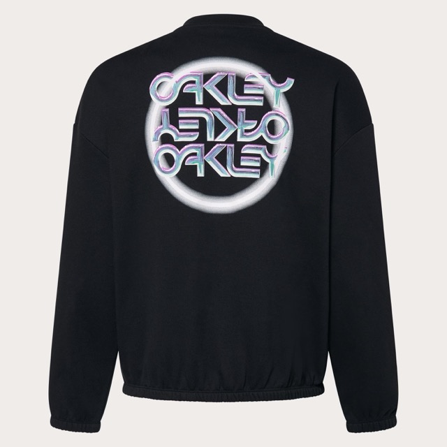 COTON OUATÉ OAKLEY CREWNECK MTL RINGED B1B - BLACKOUT