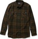 SALTY CREW LANDFALL LONG SLEEVE FLANNEL - OLIVE