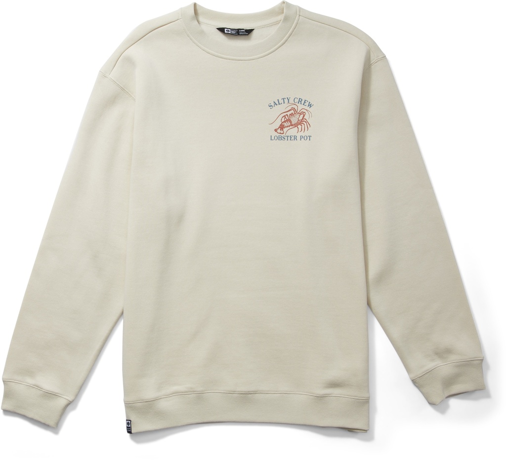 SALTY CREW  LOBSTER POT CREW FLEECE - BONE