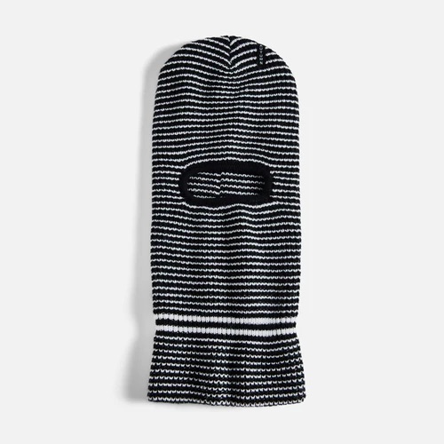 FACEMASK AUTUMN STRIPE BALACLAVA - BLACK