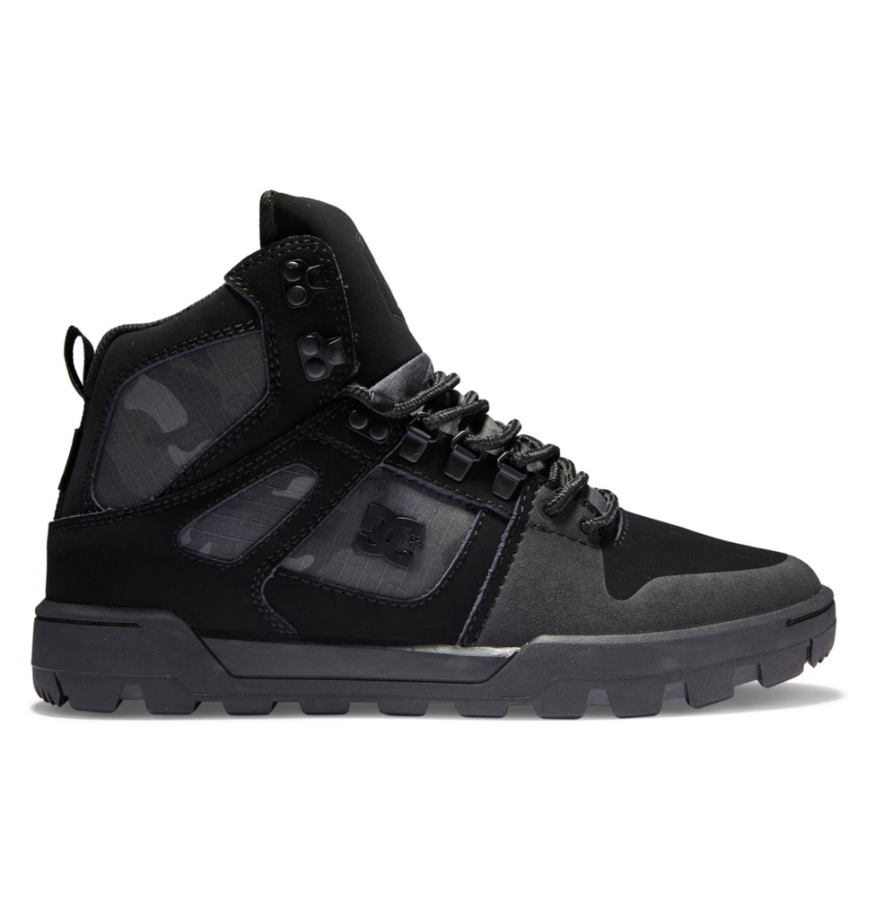 BOTTES DC PURE HIGH-TOP WINTER SHOES - NOIR/GRIS
