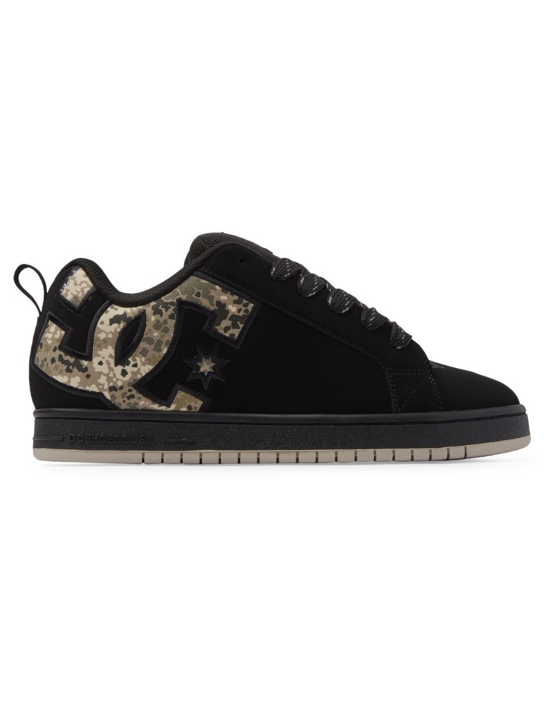 DC COURT GRAFFIK SHOES - BLACK/GREEN/BLACK