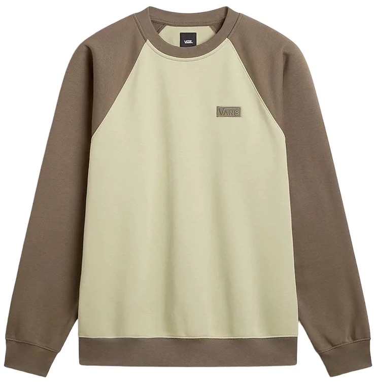 COTON OUATÉ VANS CORE BASIC CREW RAGLAN - ELM/BUNGEE