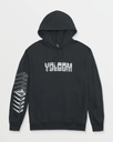 COTON OUATÉ VOLCOM CEMENT PULL OVER - WASHED BLACK HEATHER