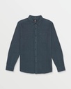 VOLCOM CADEN FLANNEL LONG SLEEVE - DARK SLATE