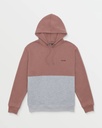 VOLCOM DIVIDED PULL OVER HOODIE - NUTMEG