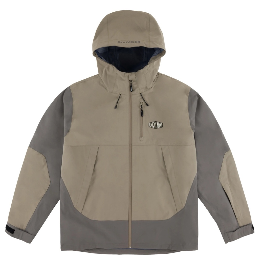 SOUVENIR 3 LAYER RIPSTOP SHELL JACKET - MUSHROOM