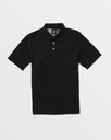 VOLCOM JUNIOR WOWZER POLO SHORT SLEEVE - BLACK