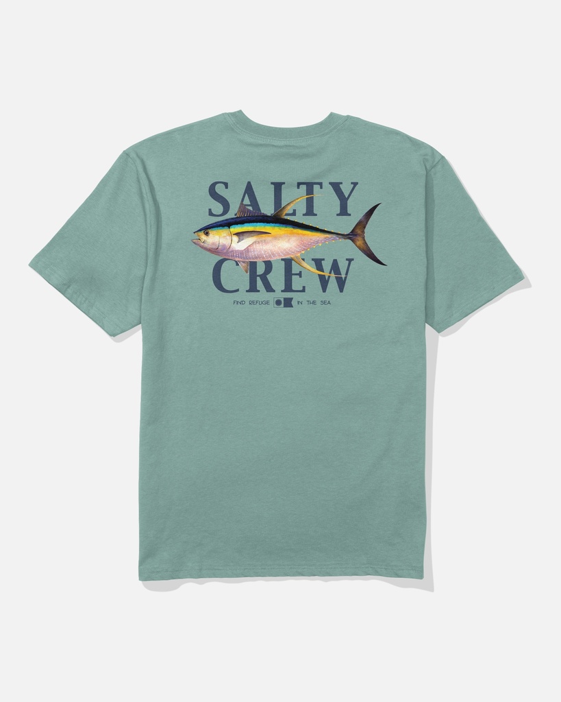 T-SHIRT SALTY CREW YELLOWFIN CLASSIC TEE - MACKEREL
