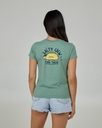 SALTY CREW BAJA FRESH MODERN TEE FOR WOMEN - SAGE