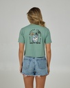 SALTY CREW OCEAN SPRAY CROP TEE WOMEN - SAGE