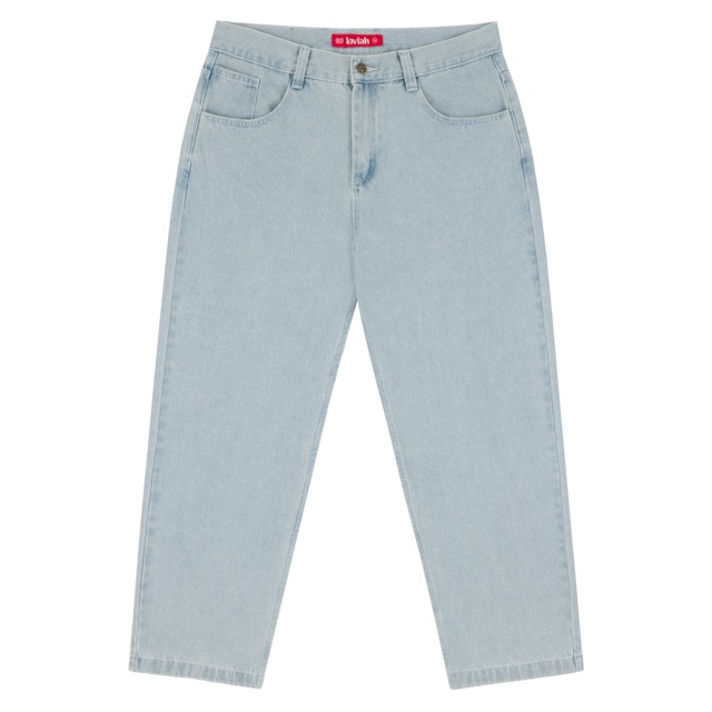LOVIAH 5 POCKET DENIM PANTS - WHITE BLUE WASH 