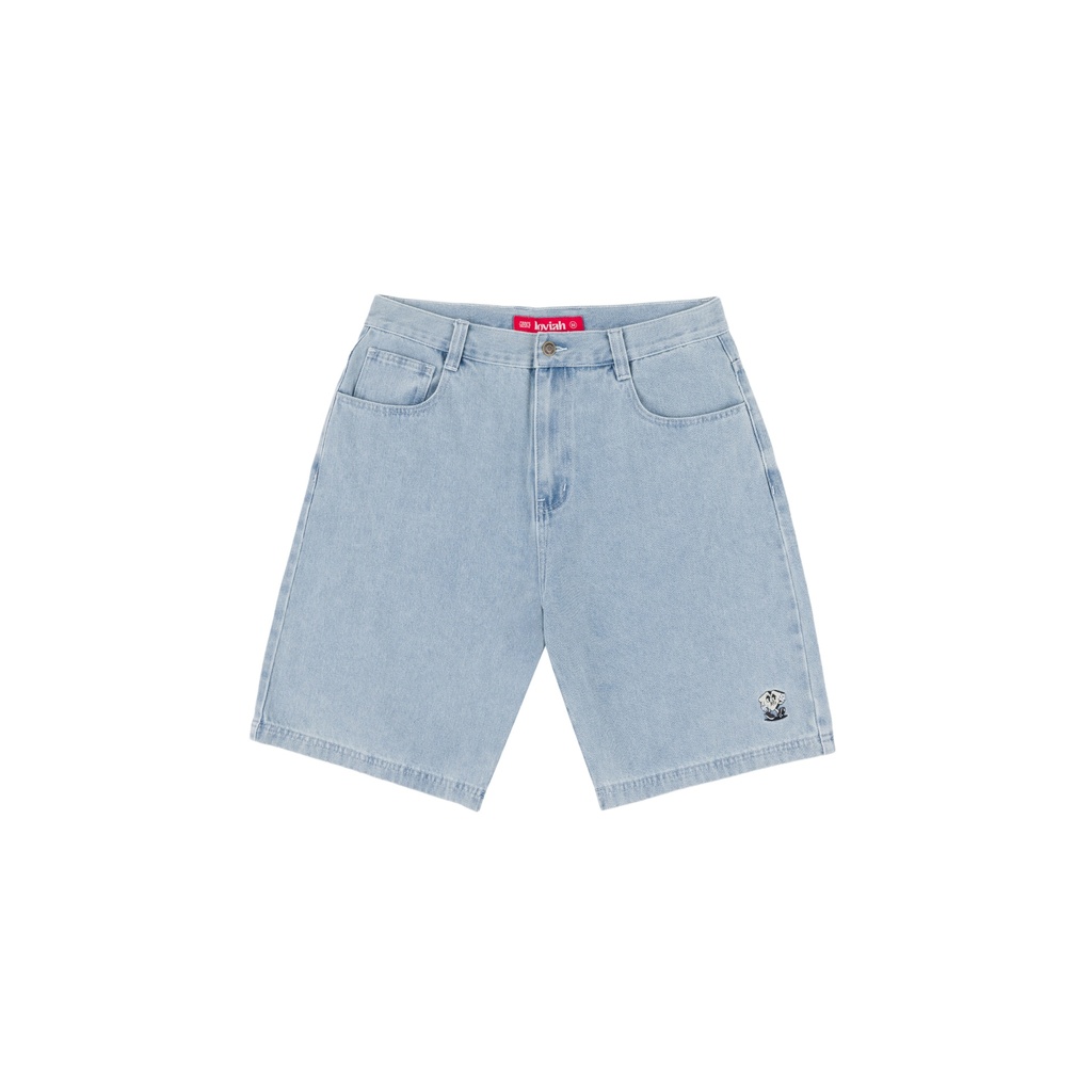 LOVIAH JHORTS DENIM SHORTS- WHITE BLUE WASH