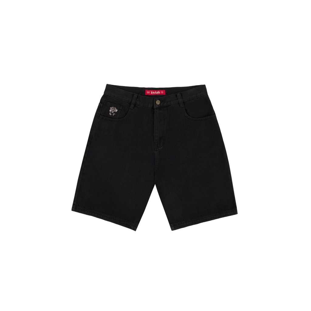 LOVIAH JHORTS DENIM SHORTS - BLACK DENIM