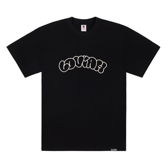 LOVIAH BUBBLE SHORT SLEEVE TEE - BLACK