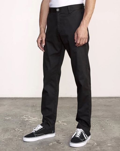 PANTALON RVCA WEEKEND STRETCH STRAIGHT FIT - NOIR