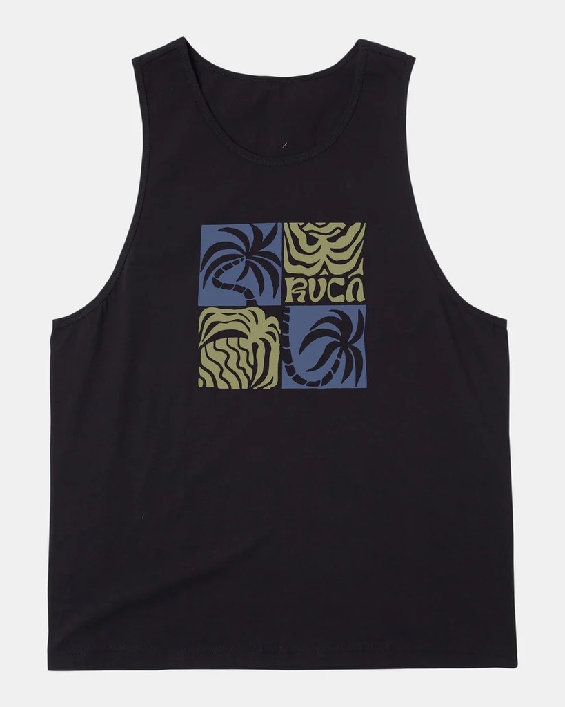RVCA FRONDS TANK - BLACK