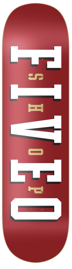 Deck 5-0 Varsity Red - 8.0