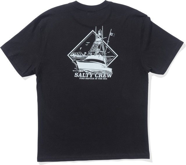 SALTY CREW VESSEL CLASSIC SHORT SLEEVE TEE - BLACK