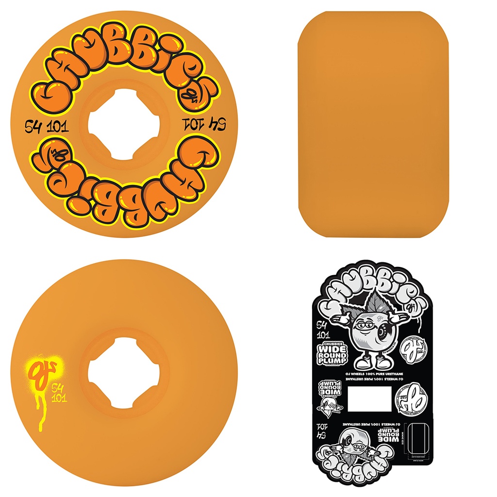 OJS WHEELS THROW UPS CHUBBIES CITRUS 101A 54mm