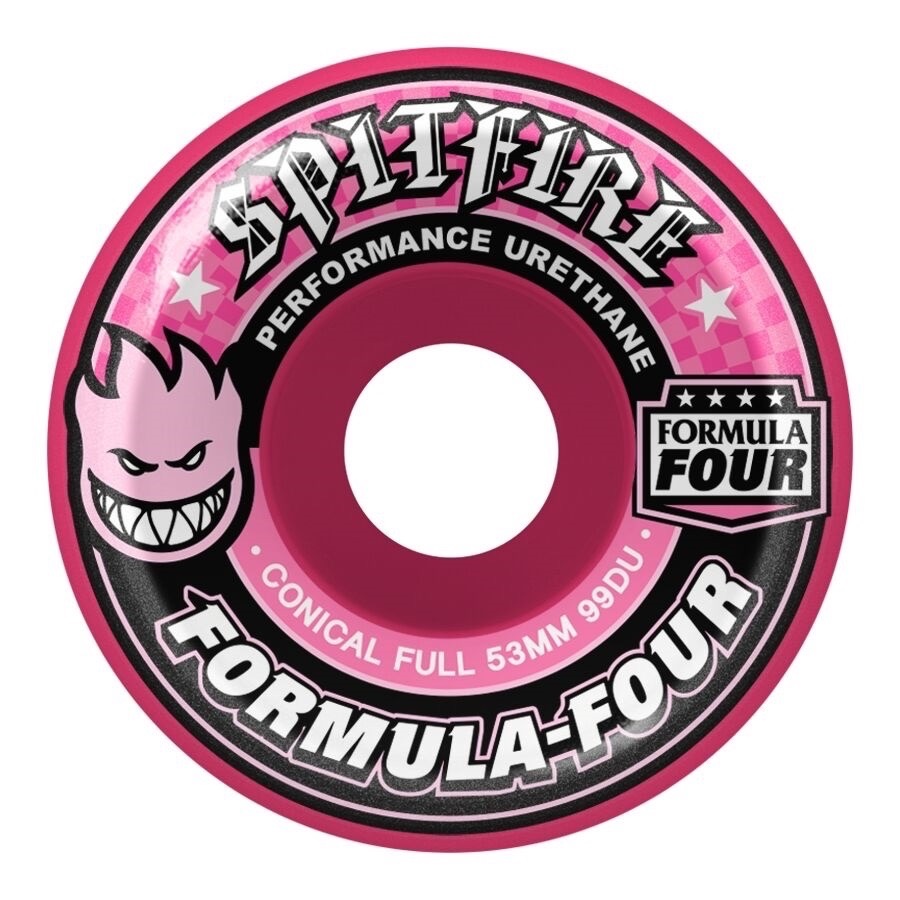 SPITFIRE WHEELS 53MM F4 99D CONICAL FULL - PINK