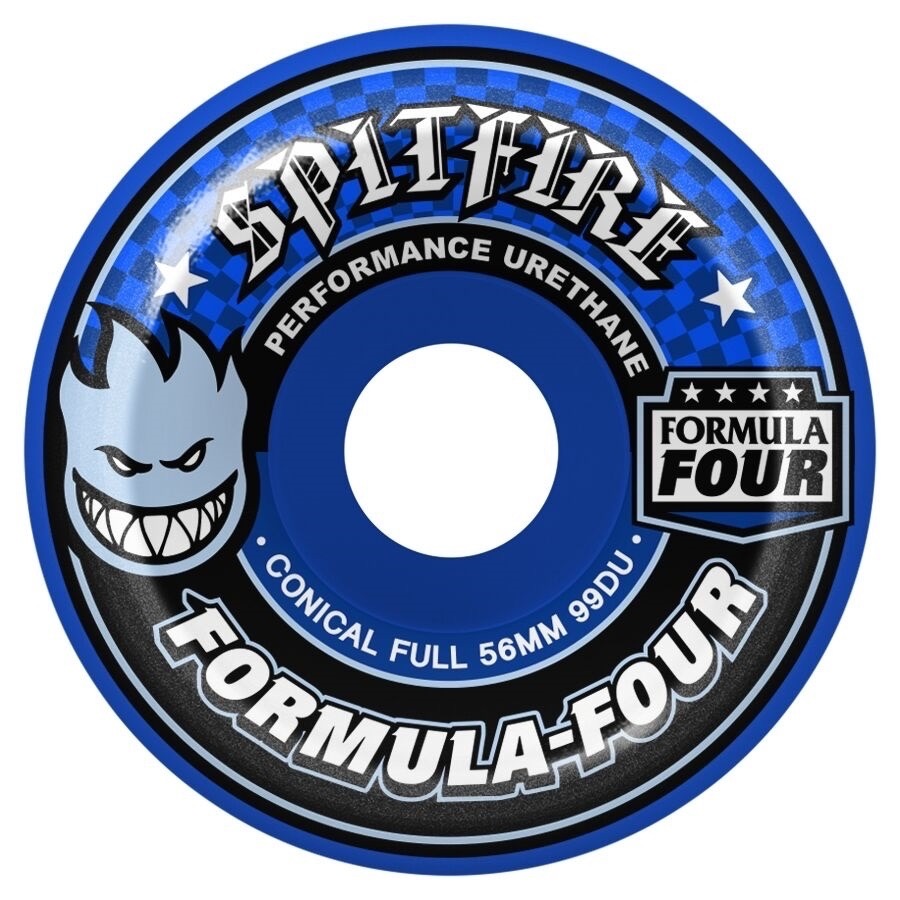 SPITFIRE WHEELS 54MM F4 99D CONICAL FULL  - BLUE