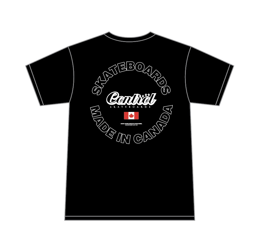 T-shirt Control Made In Canada - Noir 