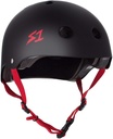 S1 LIFER HELMET CERTIFIED - MATTE BLACK/RED