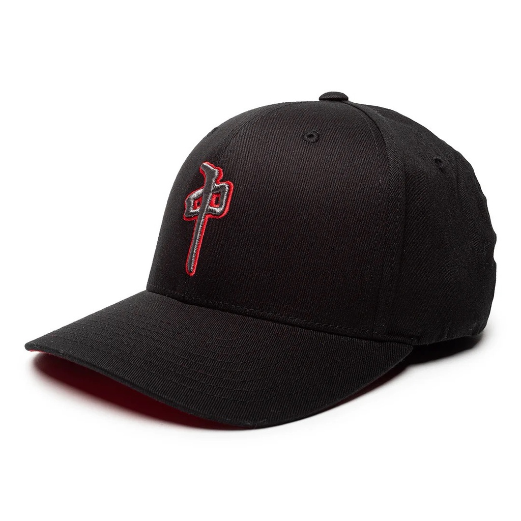 RDS FLEXFIT HAT OG PUFFY - BLACK/CHARCOAL/RED