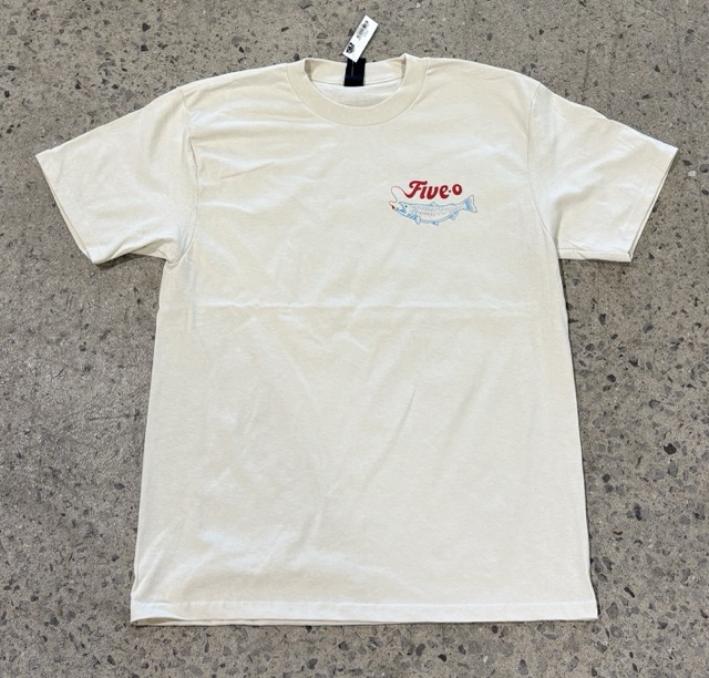 T-Shirt 5-0 Salmon -  Cream